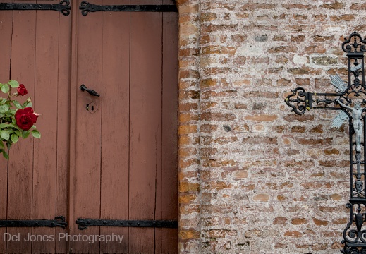 The red door. or is it brown?