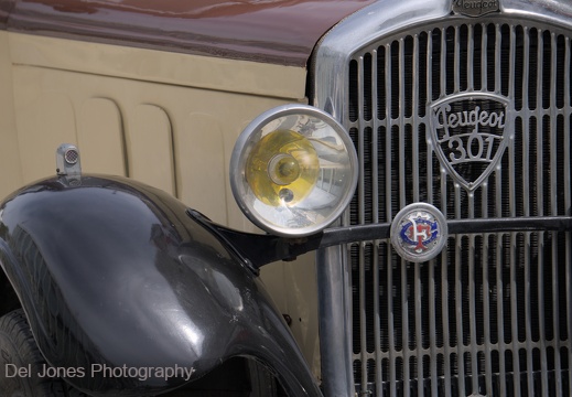 Vintage car headlight