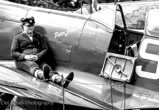 On a wing of a spitfire