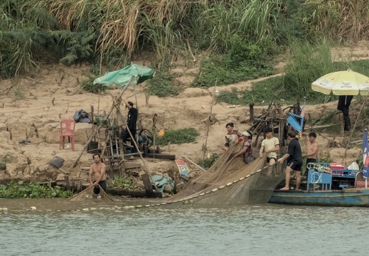 Pulling in the nets at the end of the day