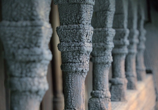 Stave church pillars