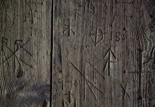 Etched in wood