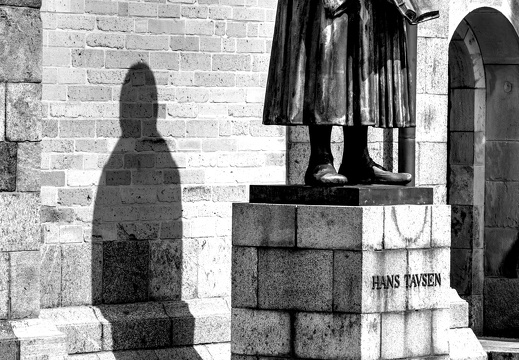 In the shadow of his footsteps