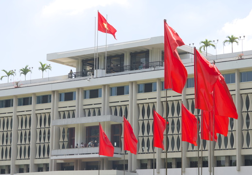 The red flags flying