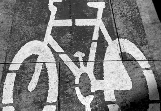 Above a bike