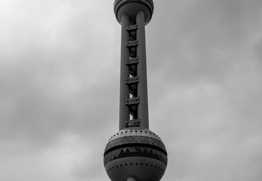 The Pearl Tower in Black and White