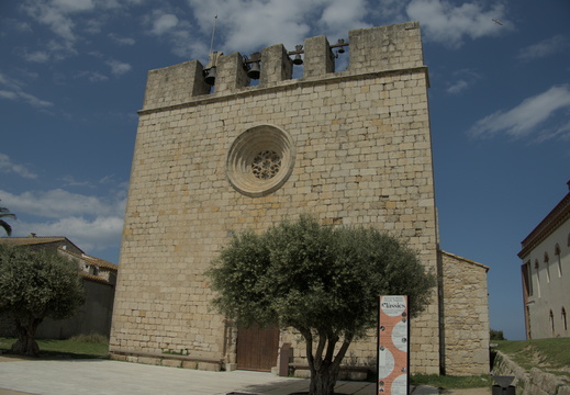 Small church in the town of Sant Martí d'Empúries, Spain