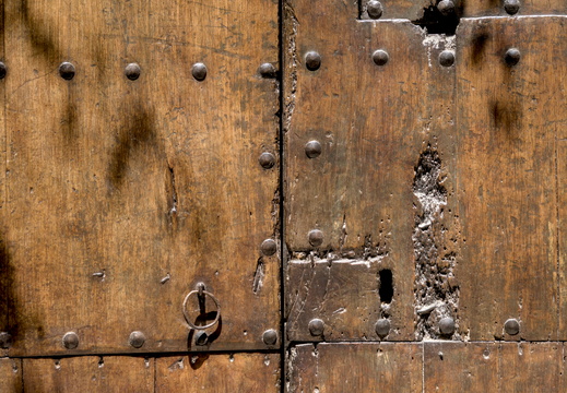A wooden door