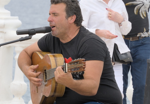Singing his heart out
