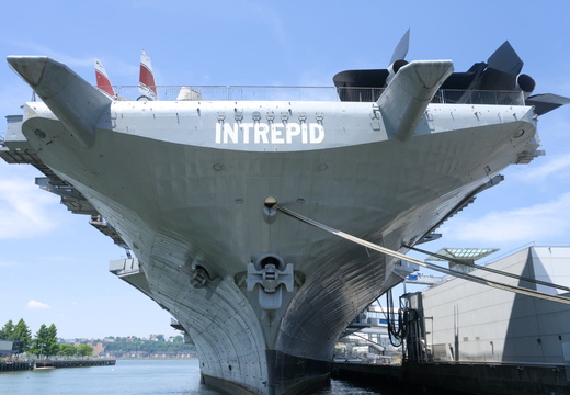The bow of Intrepid