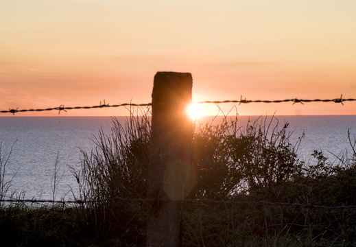 Sunset at the post
