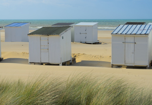 Beach huts in Calais