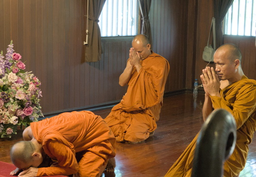 Monks praying