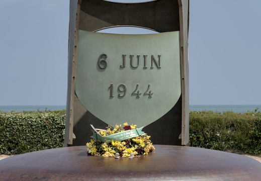 Sword Beach memorial to British soldiers