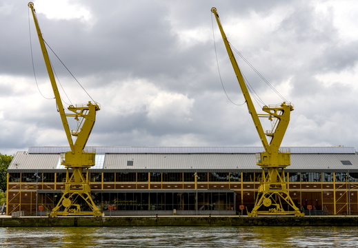 Marching cranes